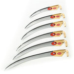 Ručne kovaná rakúska kosa na kosenie trávy najvyššej kvality – zo špeciálnej ocele s vysokým obsahom uhlíka. S plastovou ochranou ostria. ONKOSFUX