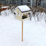 Klasické kŕmidlo pre vtáky z masívneho dreva, s náterom a strieškou. 
OPBDKRMDREV