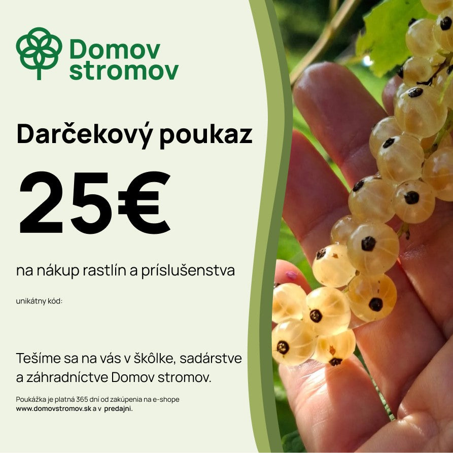 Darčekový poukaz 25€
