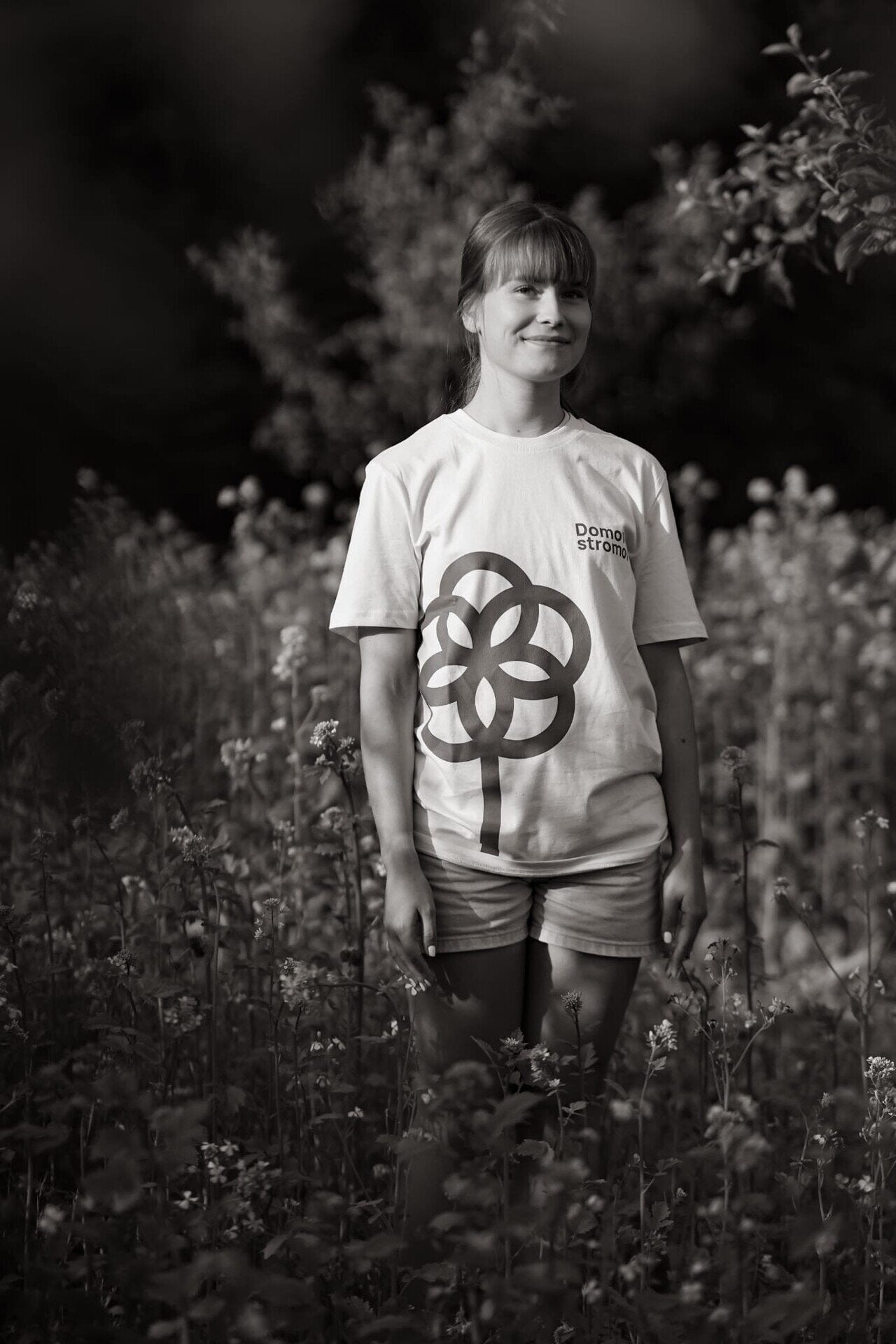 merch tričko domov stromov biobavlna OMTRIDSS